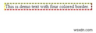 CSSのborder-colorプロパティで4つの境界線の色を個別に設定する方法
