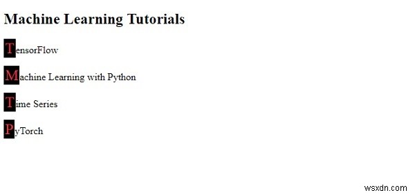 CSSの::first-letter疑似要素とは?使い方とサンプルコードを解説