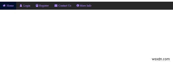 CSSでアイコン付きのレスポンシブナビゲーションメニューを作成する方法