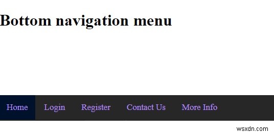 CSSで画面下部に固定するナビゲーションメニューを作成する方法