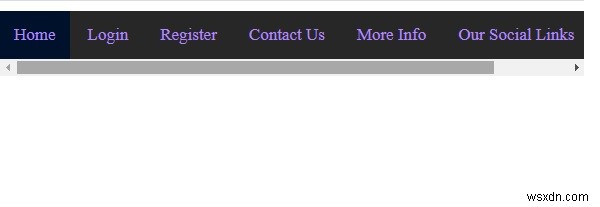 CSSで水平スクロール可能なメニューを作成する方法