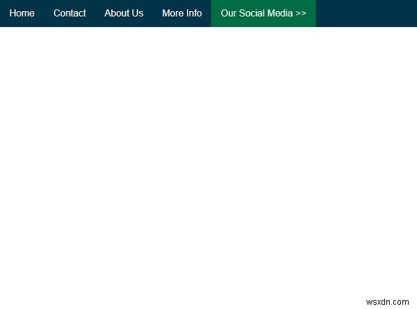 CSSでサブナビゲーションメニュー(ドロップダウン)を作成する方法