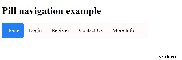 CSSでピル型ナビゲーションメニューを作成する方法