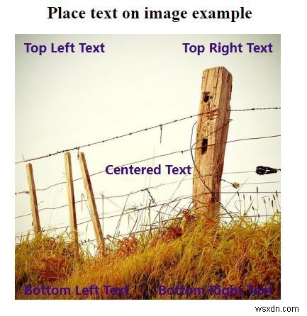 HTMLとCSSを使って画像の上にテキストを配置する方法