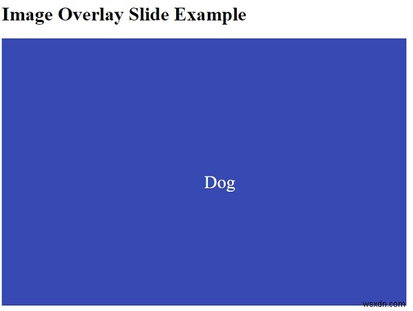 CSSで画像オーバーレイのホバースライド効果を作成する方法