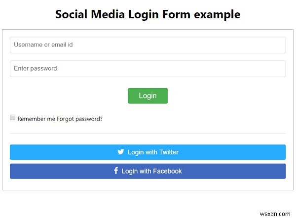 CSSでソーシャルメディアログインフォームを作成する方法【サンプルコード付き】