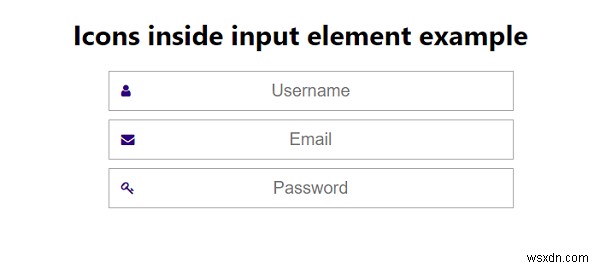 CSSでフォームの入力欄内にアイコンを配置する方法