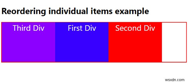 CSS3のorderプロパティでFlexアイテムを個別に並べ替える方法