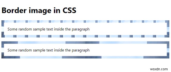 CSSのborder-imageプロパティで境界線画像を作成する方法