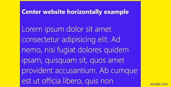 CSSでWebサイト全体を水平方向に中央揃えする方法