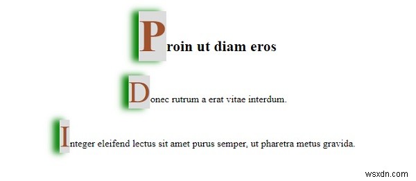 CSSの::first-letter疑似要素で文章の最初の一文字をおしゃれに装飾する方法