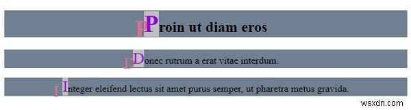 CSSの::first-letter疑似要素で文章の最初の一文字をおしゃれに装飾する方法
