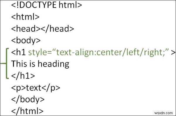 HTMLで見出しの配置（アラインメント）を設定する方法