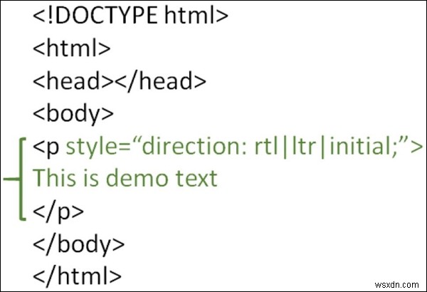 HTMLでテキストの方向を設定する方法【directionプロパティの使い方】