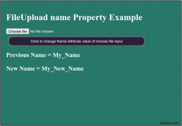 HTML DOM FileUploadのnameプロパティとは?取得・変更方法をわかりやすく解説