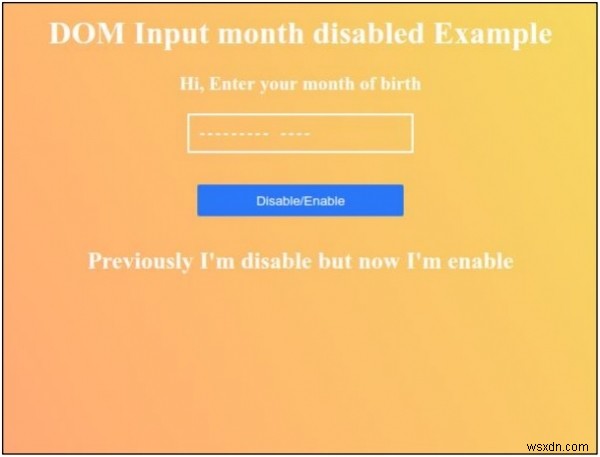 HTML DOM 入力月(month)の disabled プロパティの使い方を徹底解説