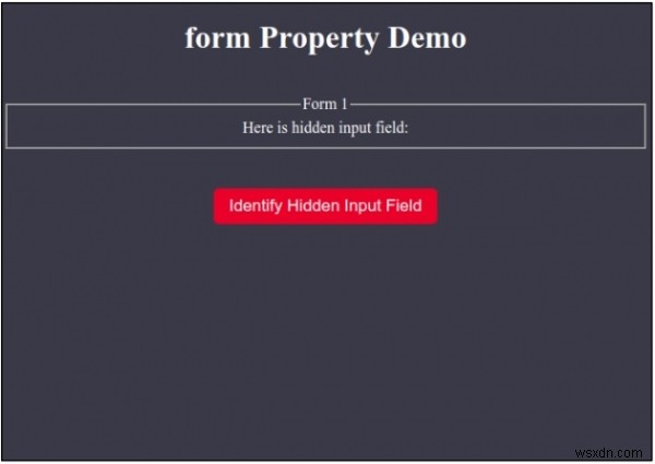 HTML DOM input hidden の form プロパティの使い方を解説