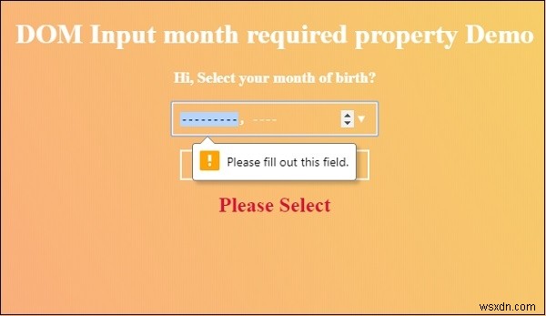 HTML DOM の input month required プロパティの使い方を徹底解説