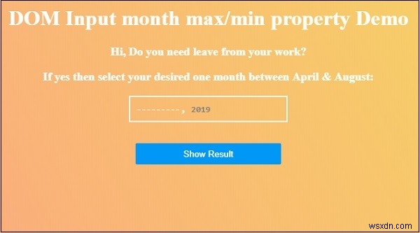 HTML DOM入力タイプ「month」のmaxプロパティとは？構文と使い方を解説