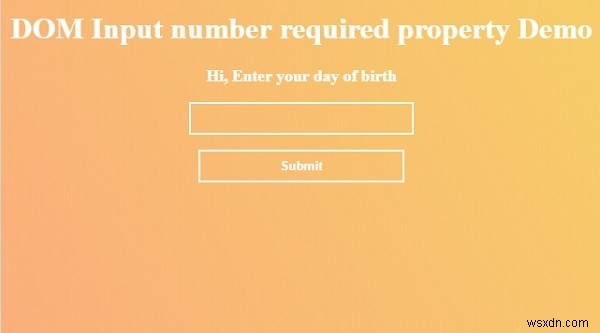 HTML DOM Input Number の required プロパティの使い方を解説