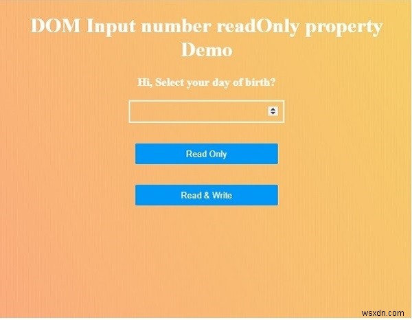 HTML DOM の input number readOnly プロパティとは？構文と使い方を解説