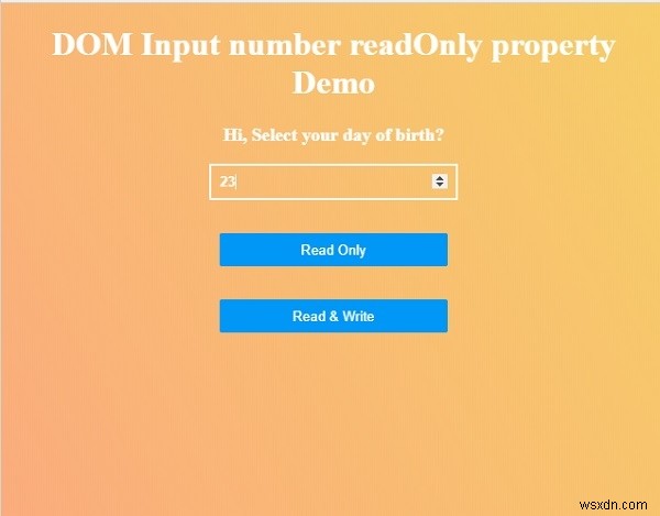HTML DOM の input number readOnly プロパティとは？構文と使い方を解説