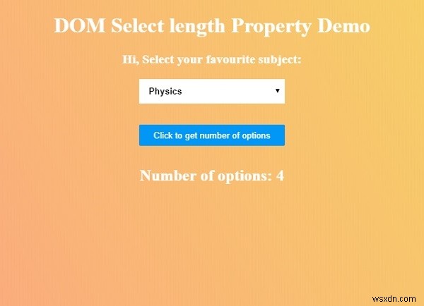 HTML DOM Select lengthプロパティとは?使い方をサンプルコード付きで解説