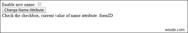 HTML DOM入力チェックボックスのnameプロパティの使い方