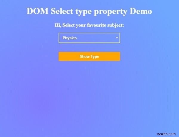 HTML DOM Select typeプロパティとは？ドロップダウンリストのtype属性値を取得する方法