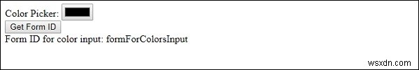 HTML DOM Input Colorのformプロパティとは?使い方とサンプルコードを解説