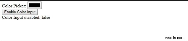 HTML DOM Input Colorのdisabledプロパティとは?使い方をわかりやすく解説