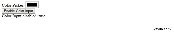 HTML DOM Input Colorのdisabledプロパティとは?使い方をわかりやすく解説