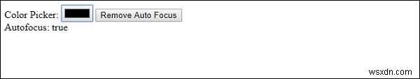 HTML DOM Input Colorのautofocusプロパティとは?使い方を徹底解説
