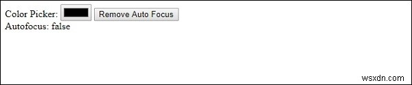 HTML DOM Input Colorのautofocusプロパティとは?使い方を徹底解説