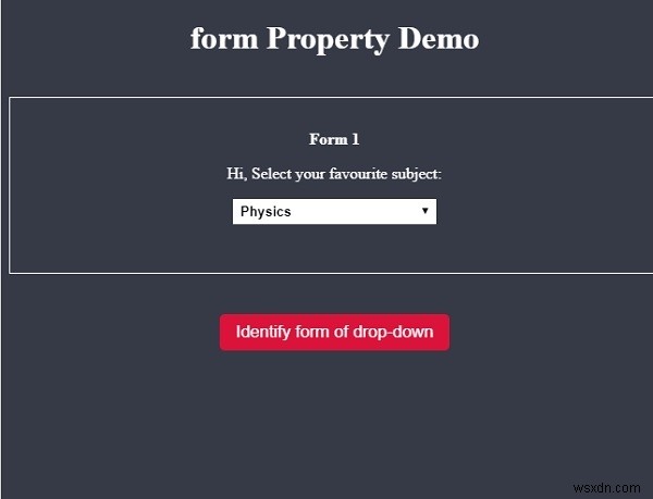 HTML DOM select要素のformプロパティの使い方を解説
