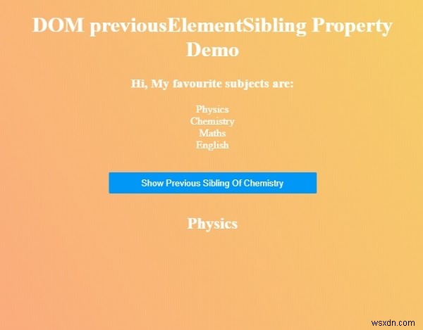 HTML DOMのpreviousElementSiblingプロパティの使い方をわかりやすく解説