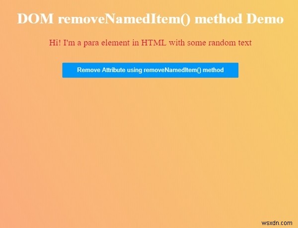 HTML DOM removeNamedItem()メソッドの使い方を徹底解説