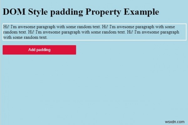 HTML DOM スタイルの padding プロパティとは?使い方を実例付きで解説