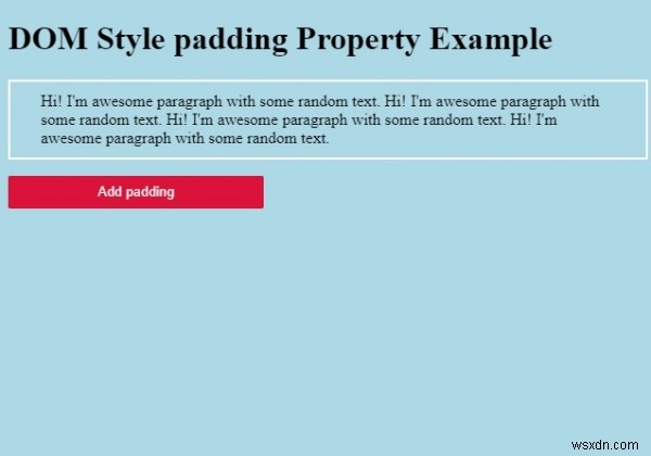 HTML DOM スタイルの padding プロパティとは?使い方を実例付きで解説
