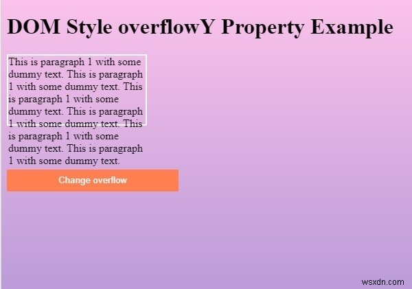 HTML DOM スタイル overflowY プロパティの使い方を徹底解説
