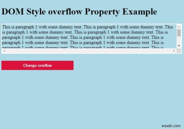 HTML DOM スタイルの overflow プロパティとは？使い方と設定値を解説