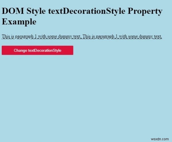 HTML DOM StyleのtextDecorationStyleプロパティとは？使い方と設定値を徹底解説