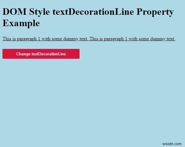 HTML DOM スタイルの textDecorationLine プロパティの使い方を徹底解説