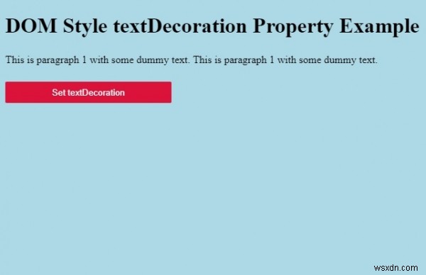 HTML DOMスタイルのtextDecorationプロパティの使い方を解説