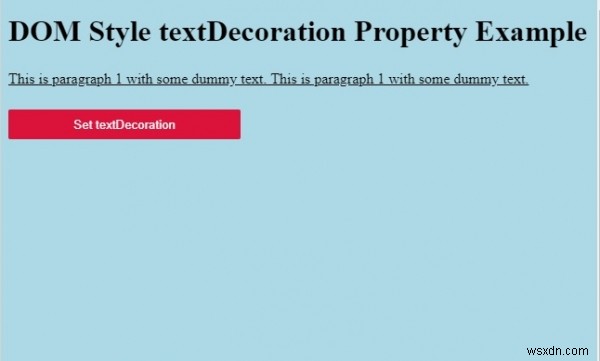 HTML DOMスタイルのtextDecorationプロパティの使い方を解説