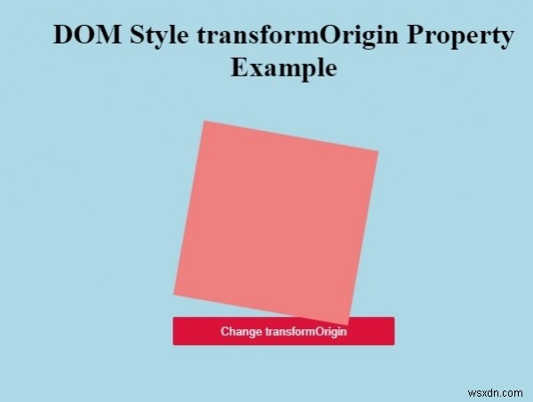 HTML DOM スタイルの transformOrigin プロパティとは？使い方を徹底解説