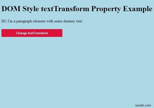 HTML DOM スタイルの textTransform プロパティとは?使い方を解説