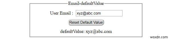 HTML DOMのInput Email defaultValueプロパティの使い方を解説