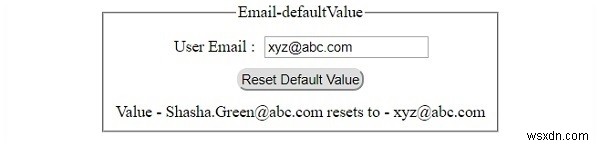 HTML DOMのInput Email defaultValueプロパティの使い方を解説