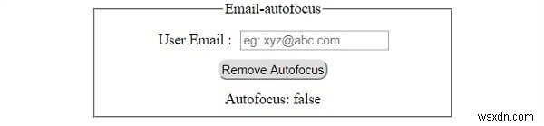 HTML DOM Input Emailのautofocusプロパティとは？構文と使い方を解説